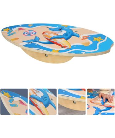LUOZZY Kids Balance Board Seesaw - Blue Sports Toy for Training Balance Rocking Fun - Buy Online on SooperMarket.com