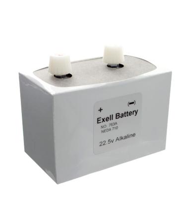 Exell Battery 763 Mercury Free Replacement for Eveready 763 NEDA 710