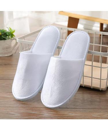 Buy Jomix 2 Pair Unisex Washable Terry Bathing Slippers | Travel & Hotel Slippers | Rusty Festivals | EU Size 40/41 - X-Schmal - White - Buy Online on SooperMarket.com
