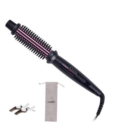 LOVANI Curling Iron Brush Hair Curling Wand with 1 Inch Ceramic Tourmaline Ionic Barrel Dual Voltage Instant Heat Up Travel Hair Curler