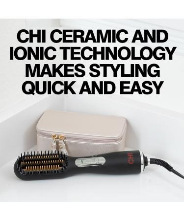CHI 3-in-1 Hot Smoothing Dryer Brush | Smooth Shiny Blowout & Frizz Control | Detangles Hair & Seals Moisture | Cruelty-Free International Shipping - Buy Online on SooperMarket.com