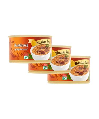 Hazias Izek Hungarian Beans Stew With Sausage (Babf zel k) 400 g Pack of 3
