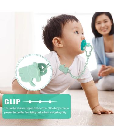 Beiyoule 4 Pack Pacifier Case and Leash Set - Heat Resistant, Sealed Holder (Blue, Pink, Green, Purple) - Buy Online on SooperMarket.com