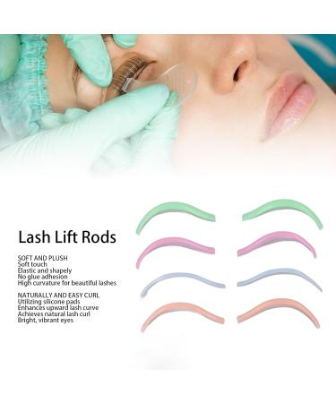 Buy 8 Pairs Silicone Lash Rods - Reusable Eyelash Perming Tools | No Glue Required | 4 Sizes Available - Buy Online on SooperMarket.com