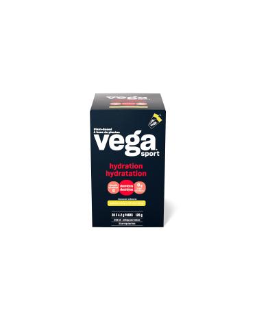 Vega Sport Hydration Electrolyte Powder Lemon Lime (30 Sachets) Vegan Hydrator Keto Friendly Gluten Free Non Dairy Sugar Free Non GMO 30x4.2g (Packaging May Vary) Lemon Lime 30 Servings (Pack of 1)