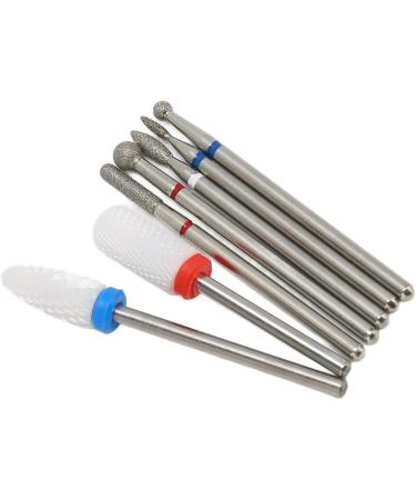Acrylic Gel Nail Bit Kit Cuticle Remover Ceramic Nail Drill Bits Set Manicure Pedicure for Salon - Buy Online on SooperMarket.com