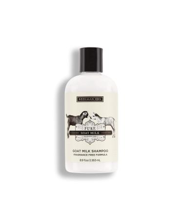 Beekman 1802 Goat Milk Shampoo - 8.9 oz - Cleanses  Nourishes & Revitalizes Dry  Damaged Hair - Color Safe - Cruelty Free Pure Goat Milk (Fragrance Free)