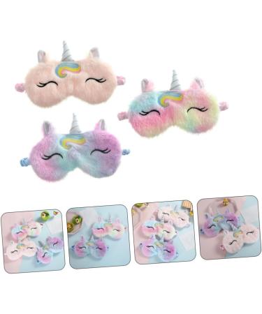 3pcs Unicorn Eye Patch Set - Travel and Sleeping Eye Mask, Animal Eye Shades and Blindfold for Chrismas Gifts - Buy Online on SooperMarket.com