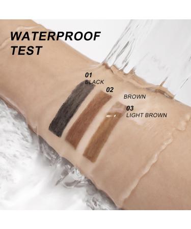 Dual-Sided Eyebrow Pencil Kit - Waterproof Long-Lasting Ultra Precise Brow Makeup - #03 Light Brown - Perfect Natural-Looking Brows - Buy Online on SooperMarket.com
