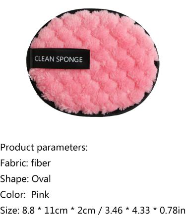 Reusable Makeup Remover Pads | Makeup Remover Cloth Pads for Cleaning - Eye Makeup Remover Pads Facial Cleansing Pads for Men and Women Wet and Dry Use Pink - Buy Online on SooperMarket.com