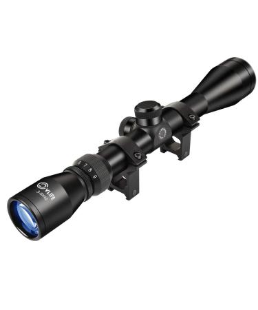 CVLIFE 3-9x40 Optics R4 Reticle Crosshair Scope with 20mm Free Mounts