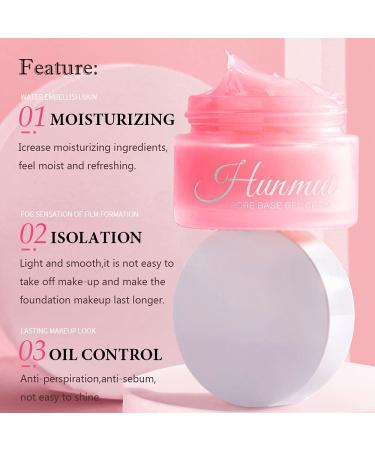 Hunmui Face Primer Gel Cream - Pore Base Isolation Concealer & Foundation Makeup for Invisible Pore Coverage - Anti-Aging & Anti-Oxidation Formula - 30ml - Buy Online on SooperMarket.com