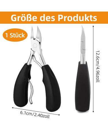 Precision Stainless Steel Foot Nail Knipper & Scissors for Ingrown Toenails - Professional Pedicure Tool & Gift - Buy Online on SooperMarket.com