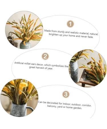 Alipis 3pcs Simulated Ears of Corn Dried Grasses Bundle Home D cor Dried Millet Home Accessories Decor Faux Plants Artificial Plant Home Decor Millet Decor Paddy Artificial Grass Iron Greenx3pcs 12X75CMx3pcs - Buy Online on SooperMarket.com