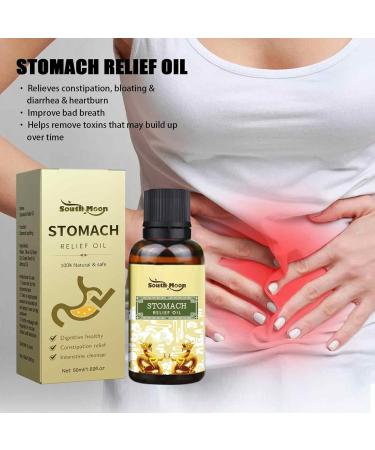 Abdominal Massage Oil - 50ml Belly-Calming Blend of Olive Rose & Grape Seed Oils for Appetite & Digestive Relief - Ideal for Overweight & Teen Girls - Buy Online on SooperMarket.com