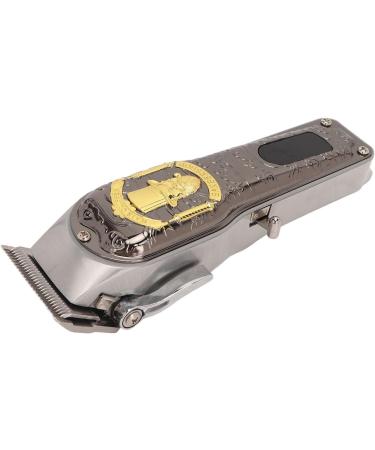 Retro Hair Clippers Kit with Stainless Steel Trimmer Safe Haircut Electric Hair Trimmer with Ergonomic Handle Design Low Noise LED Display - Buy Online on SooperMarket.com