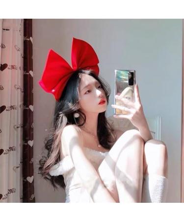 JSGHGDF Elegant Bowknot Hairband Delicate Decoration Hairpin Oversized Bow Knot Headband Ornament Headwear for Women and Girls Blue - Buy Online on SooperMarket.com