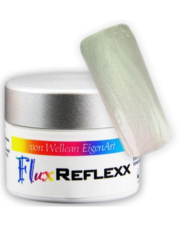 UV Gel Flux REFLEXX shimmer effect - apricot/green/gold