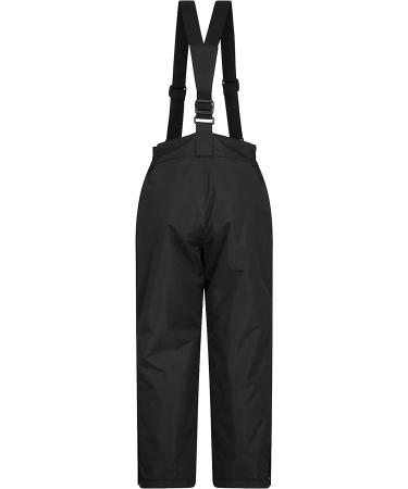 Mountain Warehouse Raptor Kids Snow Ski Pants - Black, 9-10 Years | Detachable Suspenders - Buy Online on SooperMarket.com