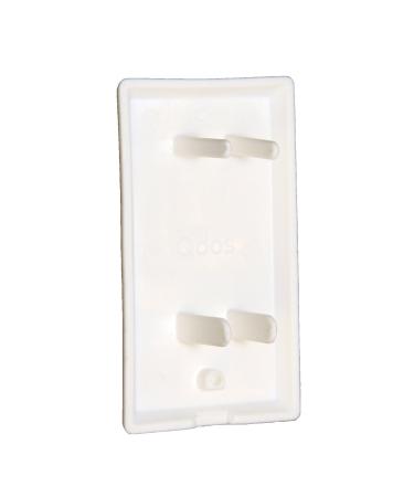 Qdos StayPut Double Outlet Plug Cover - Secure Fit, Beveled Edges - 6 Pack, White - Buy Online on SooperMarket.com