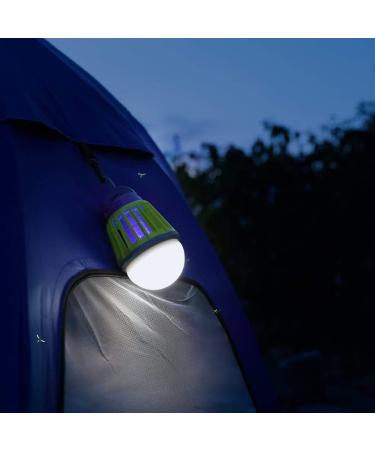 Mosquito Zapper Bug Killer Outdoor Camping Lantern 3 Modes Lighting Green - Buy Online on SooperMarket.com