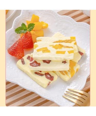 Mango Strawberry Kiwi milk cake candy Mixed flavor snacks sweet traditional handmade pastries soft waxy Nougat casual snacks snack dessert Happy candy gift snack pastry (100 packs) - Buy Online on SooperMarket.com