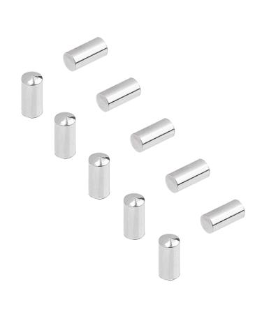 UNICRAFTALE 20 PCS Stainless Steel Column End Caps Leather Cord Ends Leather Cord Terminators for Jewelry Making 8x3.5mm Inner Diameter 3mm  Stainless Steel Color