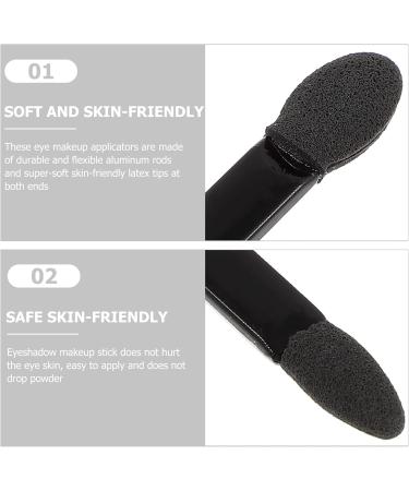 KALLORY 50pcs Makeup Sponge Make up Sponges for Face Brush Eyeshadow Cleaning Brush Lip Brush Disposable 1 count (Pack of 1) Black - Buy Online on SooperMarket.com