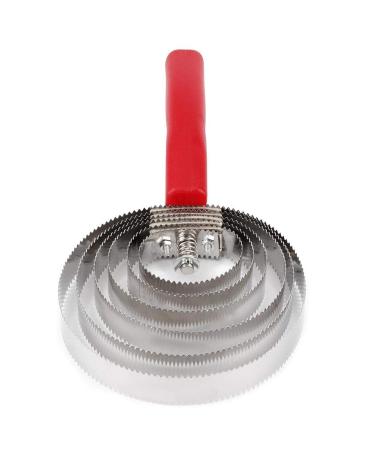 GOTOTOP Metal Curry Comb Horses with Soft Hand Grip Stainless Steel Spiral Curry Comb Fur Remover Scraper Livestock Itching Brush Clean Brushes for Cows