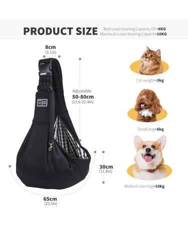 Buy Petcute Sling Dog Carrier Bag for Small Dogs - Adjustable Shoulder Strap Front Pocket & Safety Buckle - Perfect for Travel - Buy Online on SooperMarket.com