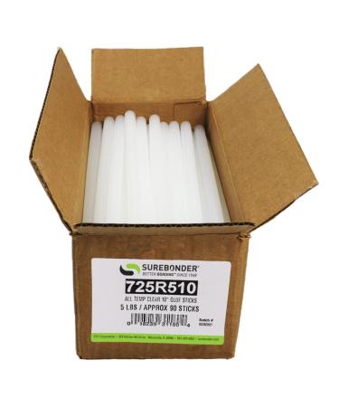 Surebonder 725R510 10-Inch All Temperature Glue Sticks, 90 Pieces 10in.