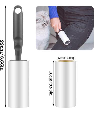 8 Roll Lint Roller for Clothing & Pet Hair 480 Sheets Self-Adhesive Perfect for Sofas Carpets Dust Dog & Cat Fur - Buy Online on SooperMarket.com
