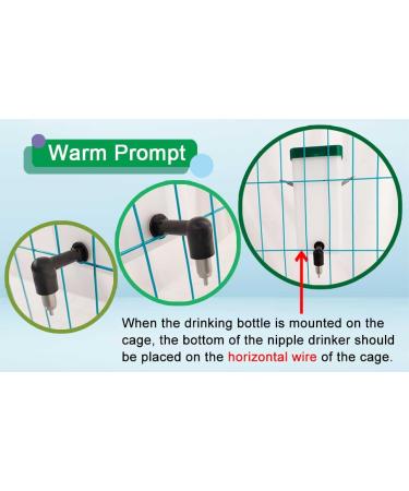 VandanCoop 500ml Automatic Rabbit Water Bottle - Non Drip Hanging Water Feeder for Small Animals - Buy Online on SooperMarket.com