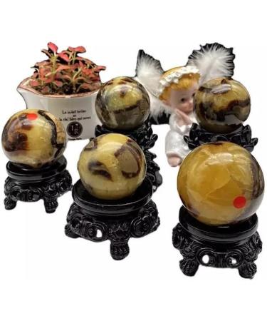 Large Natural Quartz Crystal Sphere 75MM-80mm Without Stand1pc Feng Shui Decoration Raw Stones and Minerals Full of Texture - Buy Online on SooperMarket.com