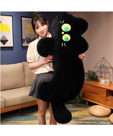 OUKEYI Cat Pillow Plush Black Cat Plush Toy Soft Plush Doll Kawaii Black Cat Stuffed Animals for Kids Birthday Girlfriend Valentines (15.7"/40cm) - Buy Online on SooperMarket.com