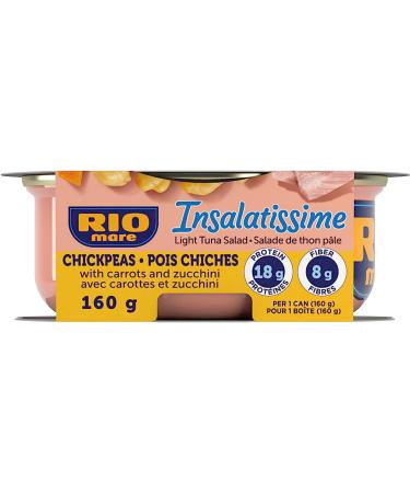 Rio Mare - Insalatissime Tuna Salad - Chickpeas & Light Tuna - Ready to eat Salad High in Protein No Preservatives 160g Chickpeas Salad - Buy Online on SooperMarket.com
