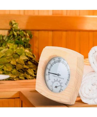 HEEPDD Sauna Room Thermometer & Hygrometer - Premium Wooden Meter for Indoor Use | Best for Sauna & Humidity Control - Buy Online on SooperMarket.com