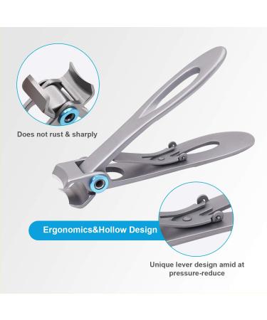 Seniors Thick Toenail Clippers for Ingrown Nails - Surgical Grade Stainless Steel Trimmer Nipper - Red - Buy Online on SooperMarket.com