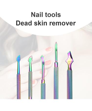 Dajidafu Manicure Tools False Nails Stainless Steel Double Head Pushers Remover Pedicure Stick Nipper Pliers for Nail Art Tool Home Type 1 - Buy Online on SooperMarket.com