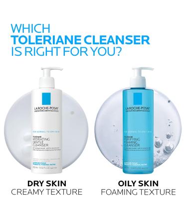 La Roche-Posay Toleriane Hydrating Gentle Face Cleanser - 13.52 Fl Oz - Fragrance Free - Buy Online on SooperMarket.com