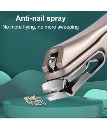 360 Rotating Nail Clippers for Seniors Long Handle Stainless Steel Nail Clippers Heavy Duty Toenail Finger Clippers for Thick Nails (Silver) - Buy Online on SooperMarket.com