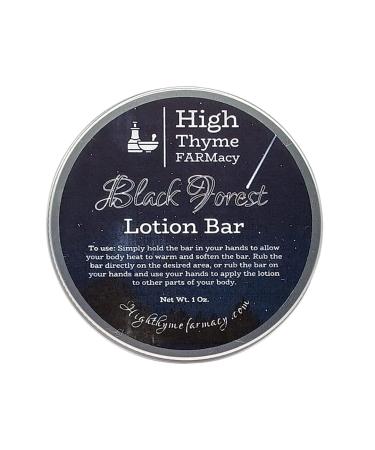 Black Forest Lotion Bar - Waterless Lotion Bar for Dry Skin - Black Forest Scented Moisturizing Beeswax Lotion Bar - Convenient Travel Lotion - Eco Friendly Lotion Massage Bar