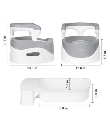 HEETA Potty Chair for Boys Girls Kids Toddler  Non Slip Potty Training Toilet with Lid and Removable Container  Easy Clean (Grey) Gray - Buy Online on SooperMarket.com