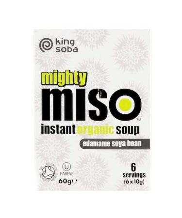 King Soba | Miso Soup Edamame Soya Bean | 10 x 60G