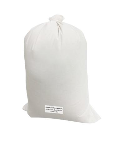 Dream Solutions USA Brand Bulk Goose Down Pillow Stuffing - Filling Feathers - 10/90 White (4 LB) - Fill Stuffing Comforters  Pillows  Jackets and More - Ultra-Plush Hungarian Softness