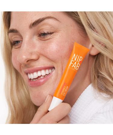Nip+Fab Vitamin C Fix Eye Cream 10% | Brightening & Smoothing Eye Treatment with Peptides Caffeine & Niacinamide | 3 Forms of Vitamin C - Buy Online on SooperMarket.com