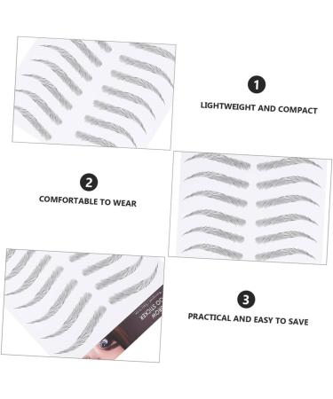 WOFASHPURET 3 Sheets Waterproof Eyebrow Stickers Stickera Peel off Imitation Eyebrow Sticker 3d Modify Cosmetic - Buy Online on SooperMarket.com
