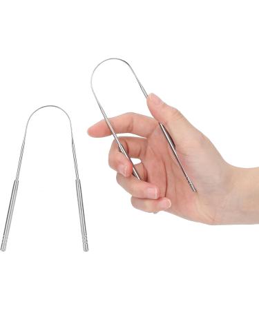 Stainless Steel Tongue Scraper | U-Shaped Tongue Cleaner for Bad Breath & Oral Health - Buy Online on SooperMarket.com