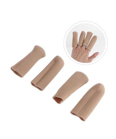 Healeved 2 Pairs Finger Guard Silicone Gel Protector Sleeves for Finger and Toe - Makeup Pearlescent - Buy Online on SooperMarket.com