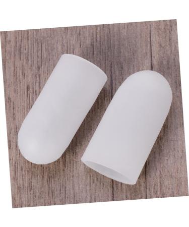White Gel Toe Protectors - Pair of Eversion Shoe Caps for Blisters & Foot Protection - Buy Online on SooperMarket.com